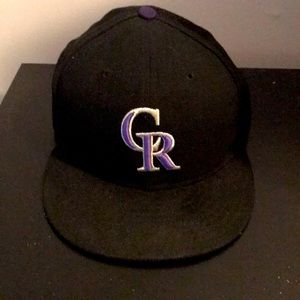 Colorado Rockies Hat, Size 7 3/4.